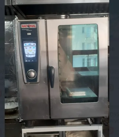 RATIONAL SelfCookingCenter combi oven installed in a commercial kitchen.